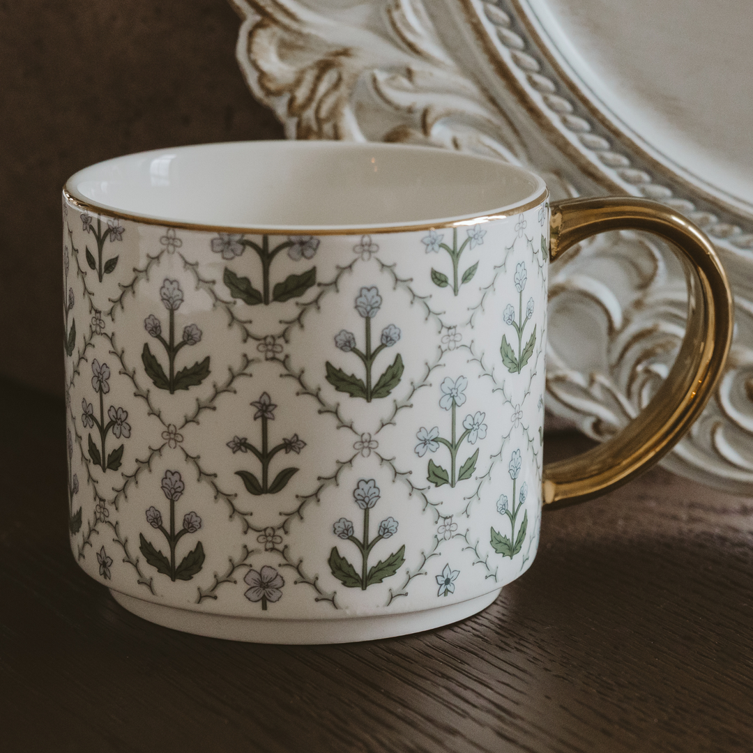 Sweet Water Decor - Floral Quilt Coffee Mug 1