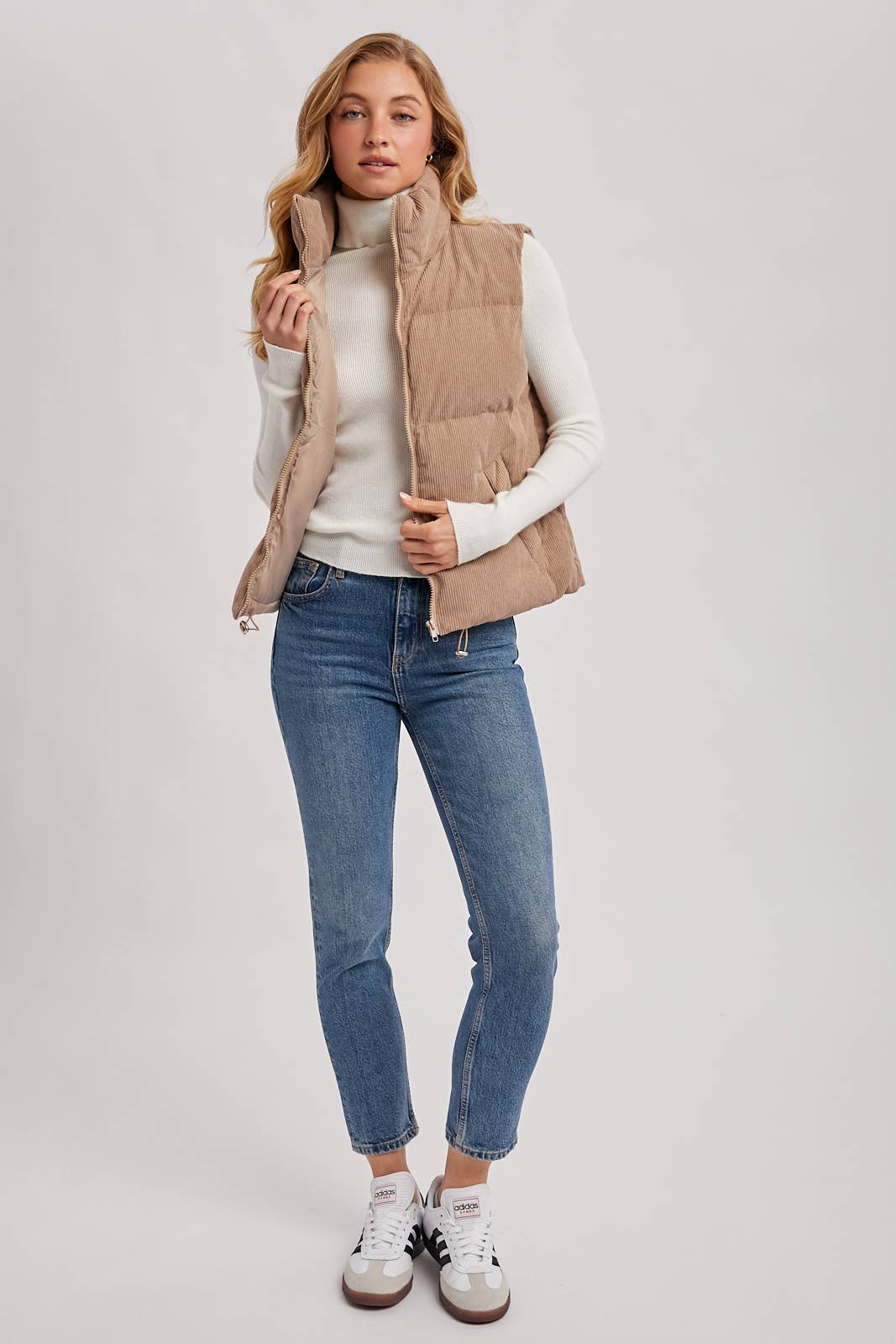 Bluivy Corduroy Quilted Puffer Vest