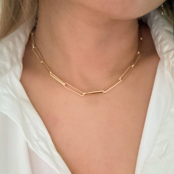 Ellison+Young - Perfect Clip Link Chain Necklace gold 3