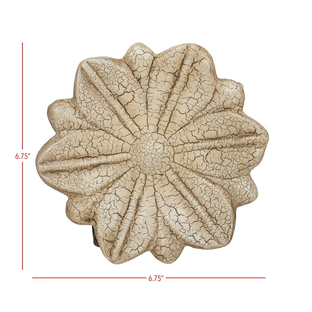 Emerson Flower Jewelry Trinket Tray White Paper Mache