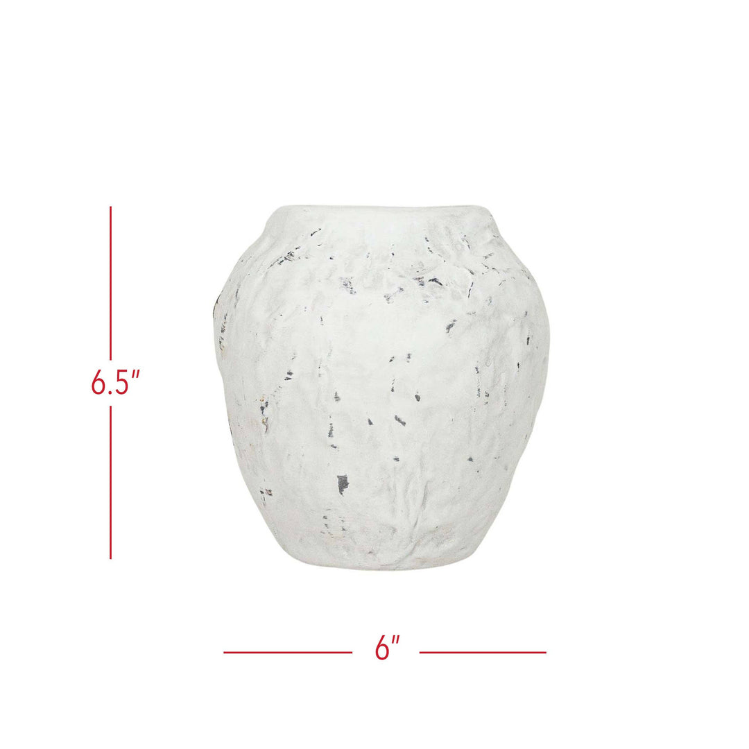 Ambrosine Distressed Ceramic Vase  3