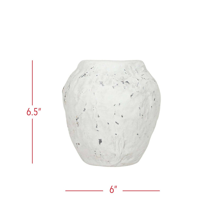 Ambrosine Distressed Ceramic Vase  3