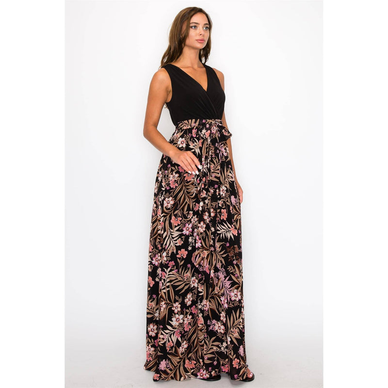 Chiffon Sleeveless Maxi Dress - Shop Emma's 