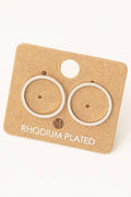 Circular Cut Out Stud Earrings - Shop Emma's 