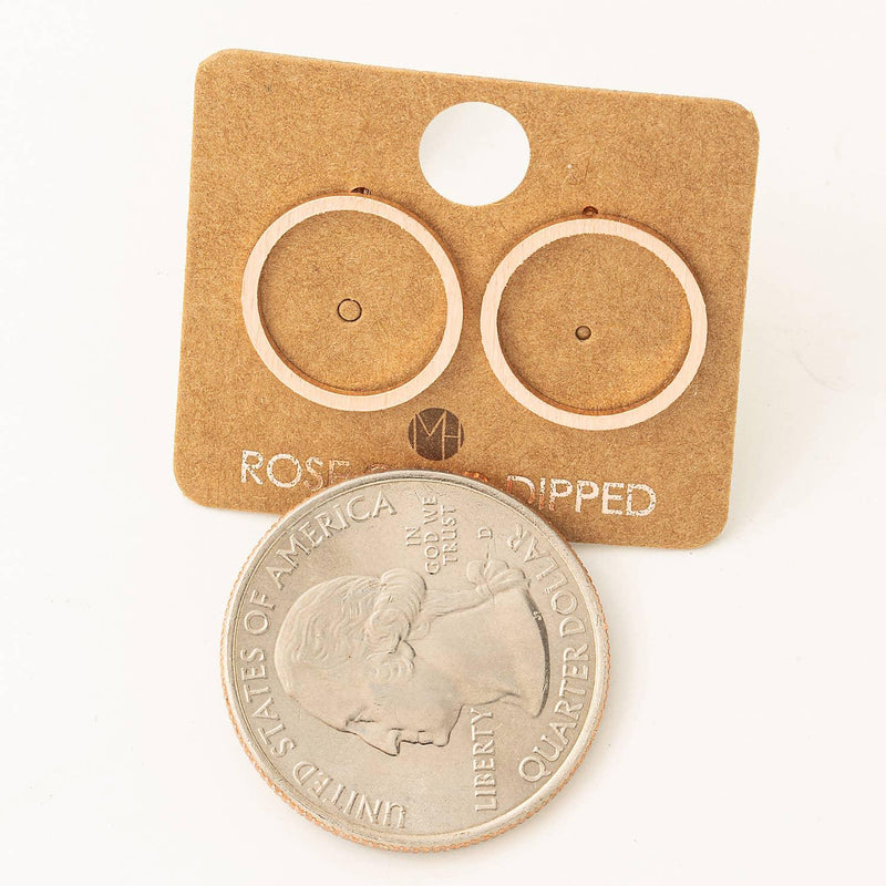 Circular Cut Out Stud Earrings - Shop Emma's 