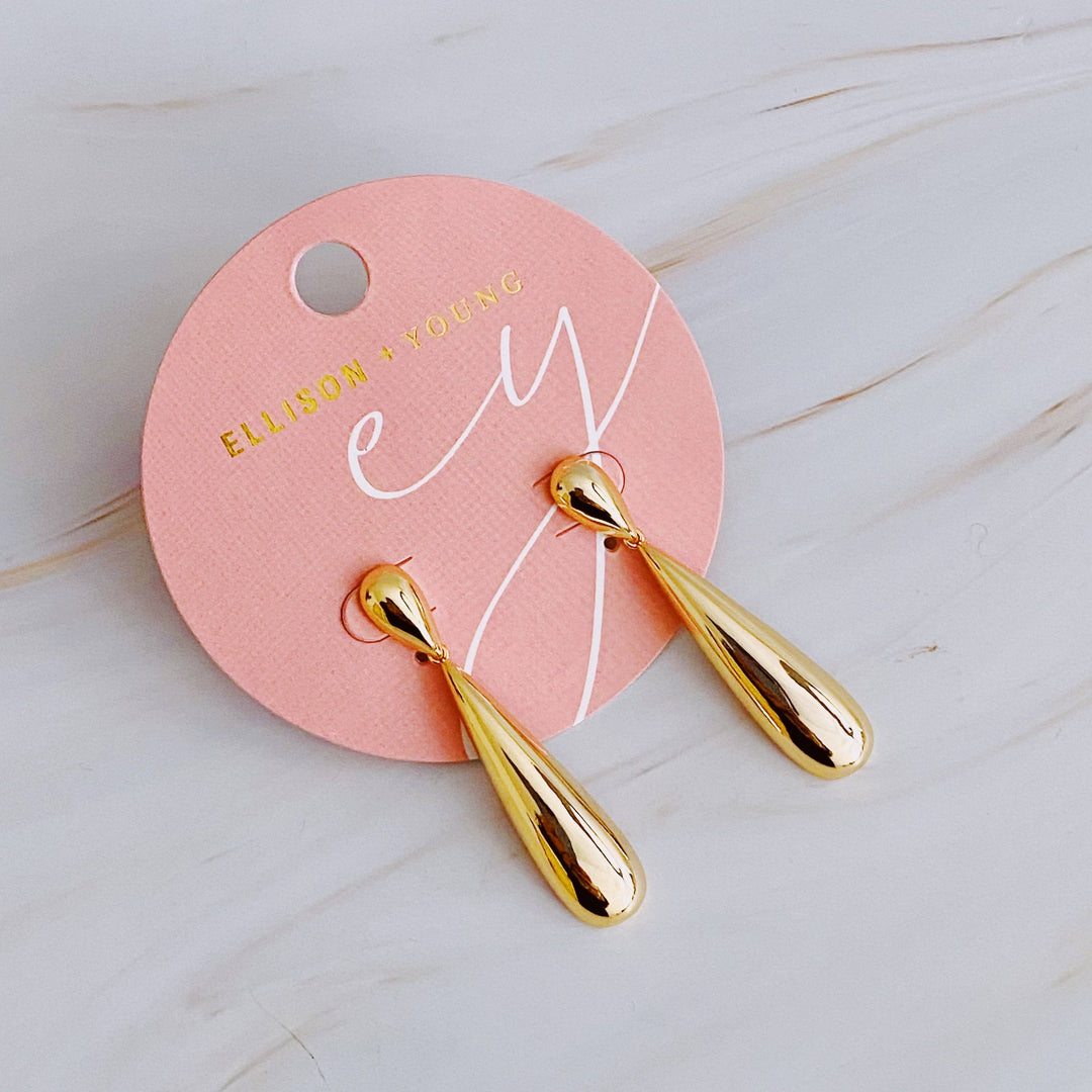 Ellison+Young - Golden Object Double Tier Earrings Gold 1