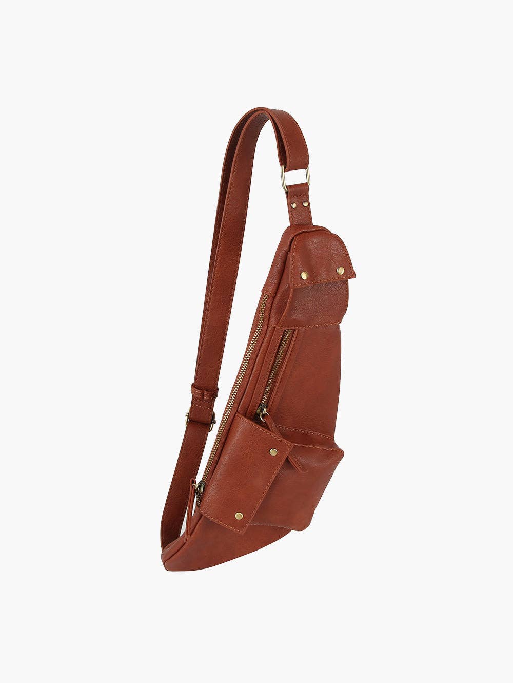 Leather Sling Bag Crossbody Daypack