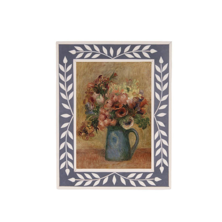 Foreside Home &amp; Garden - 5x7 Madigan Vine Photo Frame Blue