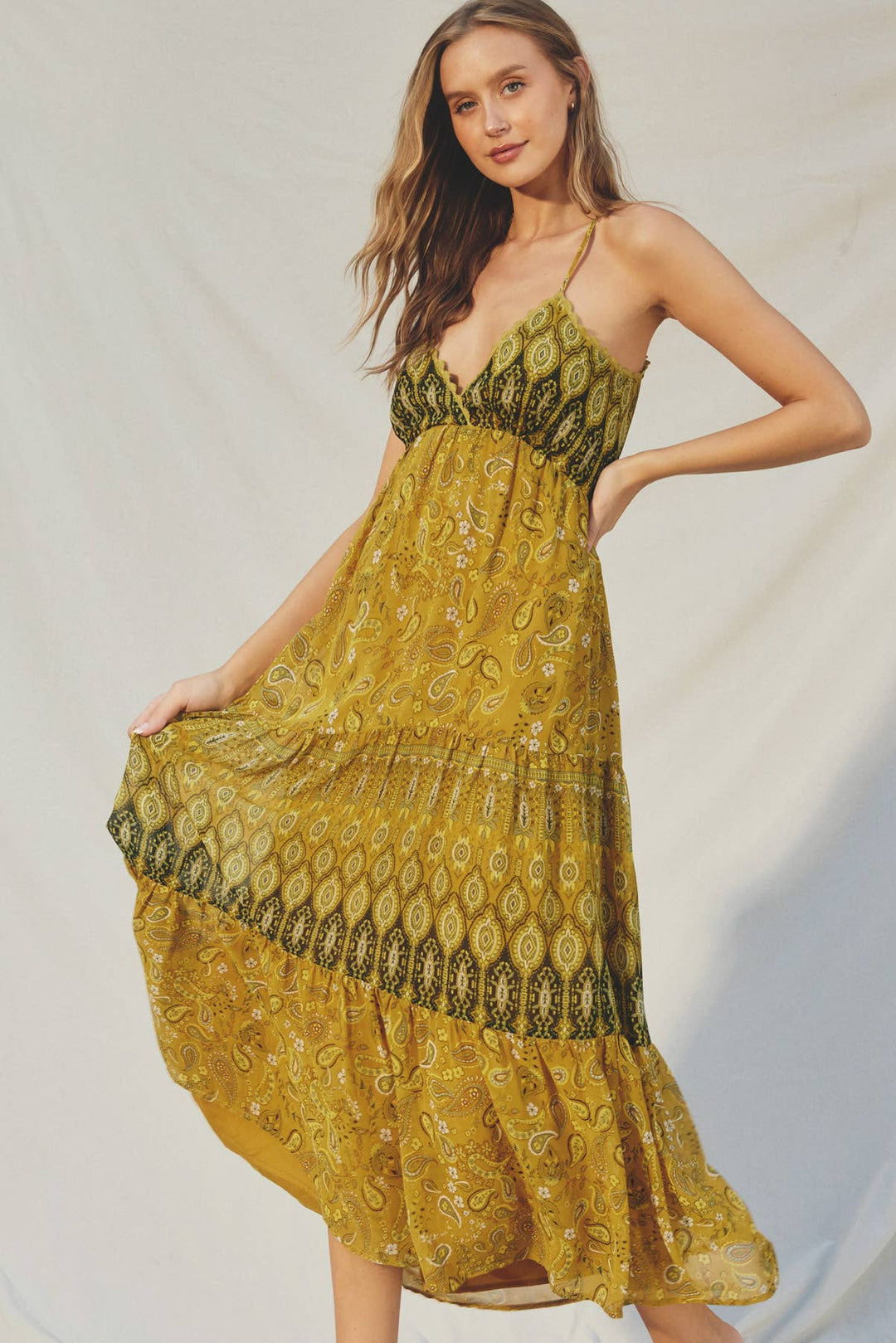 Dress Forum Paisley Garden Tiered Maxi Dress Shop Emma's Dress Forum Paisley Garden Tiered Maxi Dress Shop Emma's