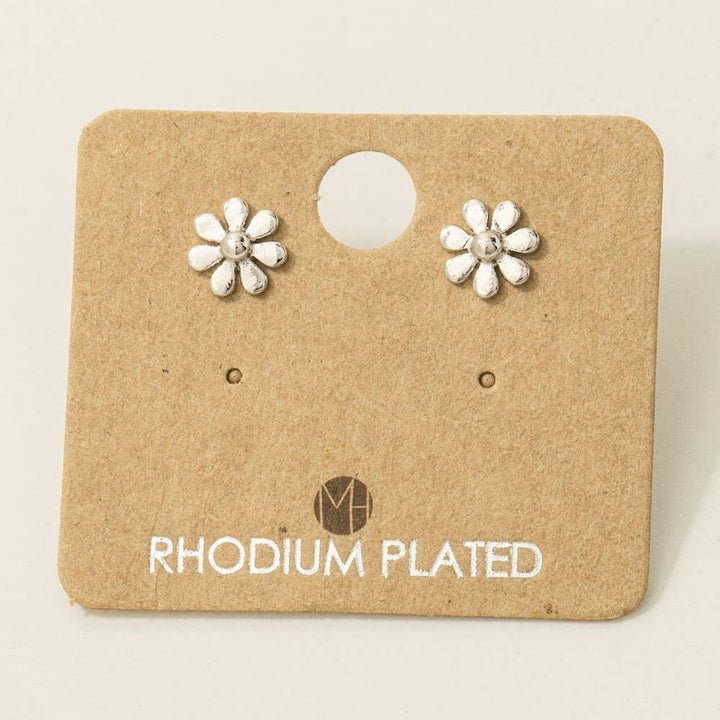 Mini Flower Stud Earrings gold3