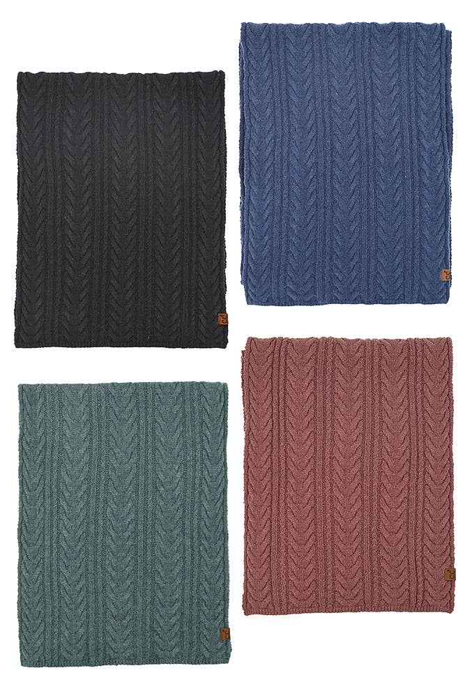 C.C Cable Winter Scarf 