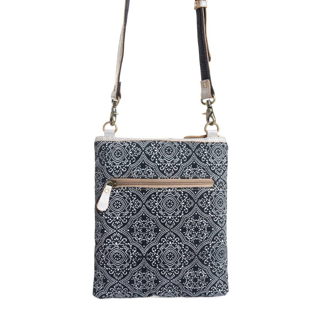 Myra Moroccan Nights small crossbody bag with geometric print - Back View