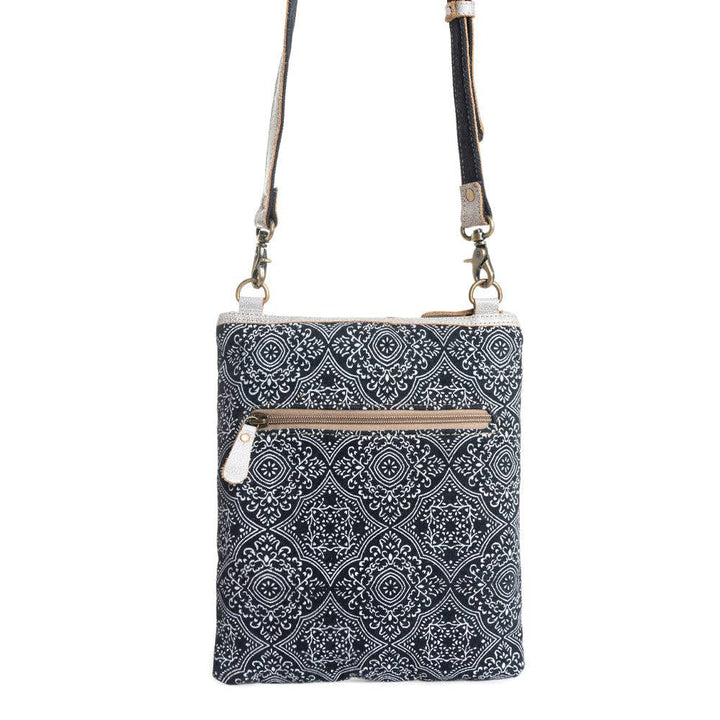 Myra Moroccan Nights small crossbody bag with geometric print - Back View