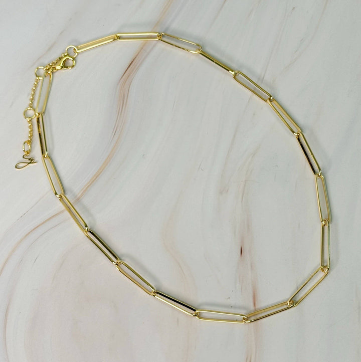 Ellison+Young - Perfect Clip Link Chain Necklace gold 1