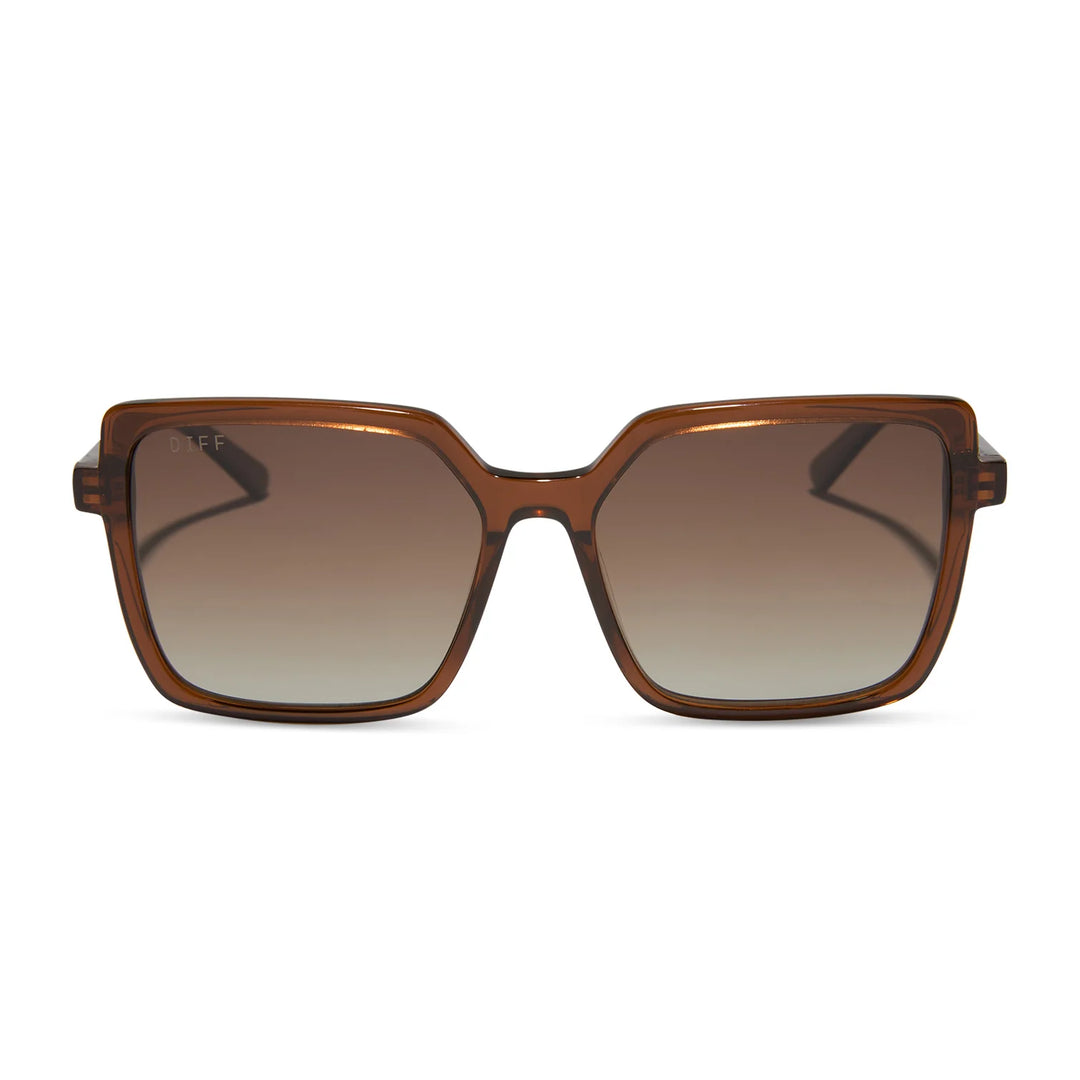 DIFF Esme Whiskey Brown Gradient Polarized Sunglasses 3