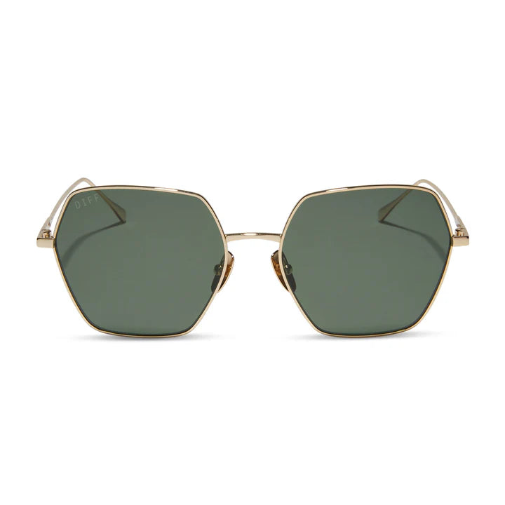 DIFF Harlowe Gold Polarized Sunglasses