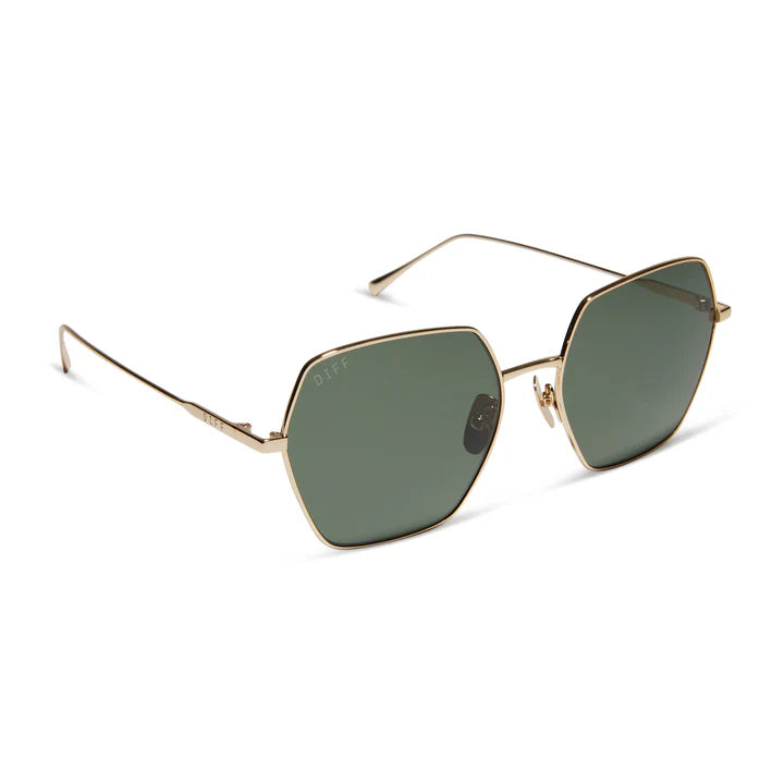 DIFF Harlowe Gold Polarized Sunglasses 1