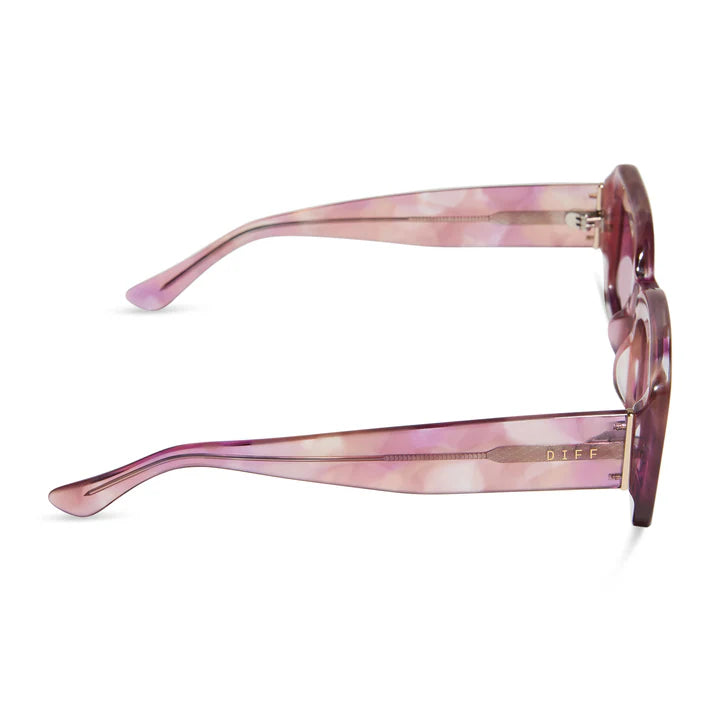 Diff Eyewear Indy Fleur Wine Gradient Sunglasses 1
