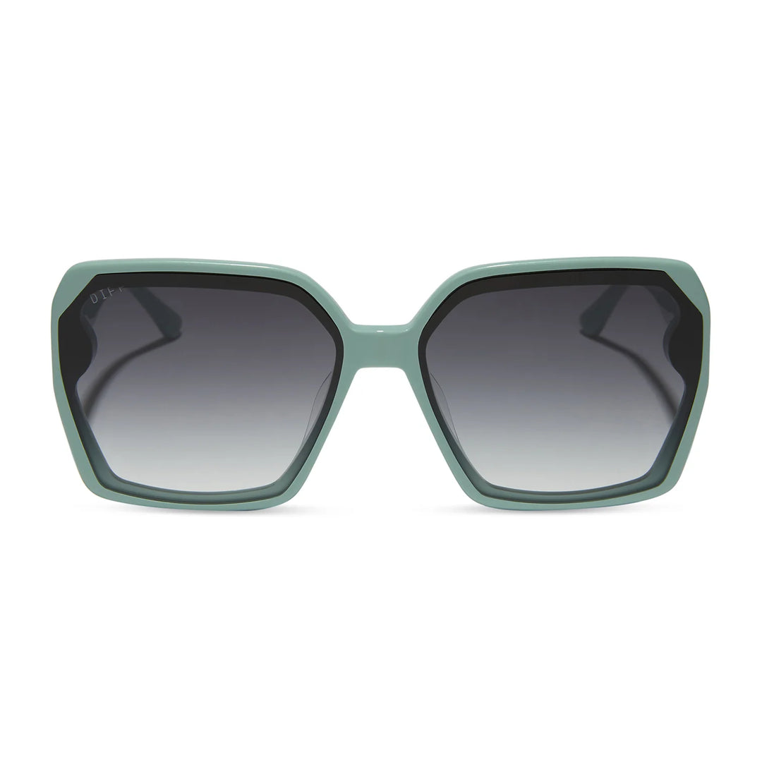 DIFF Presley Steel Teal Grey Gradient Sunglasses