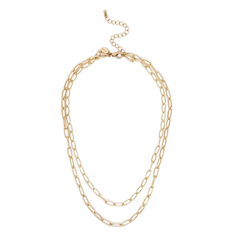 Double The Gold Chain Link Necklace - Shop Emma's 