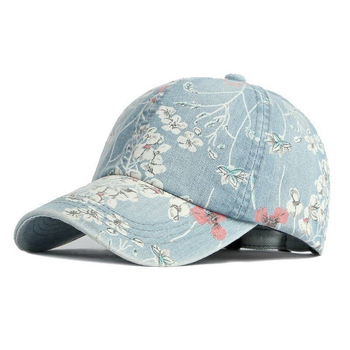 Floral Jean Casual Baseball Cap – Ponytail-Friendly Adjustable Hat | JOSSLYN