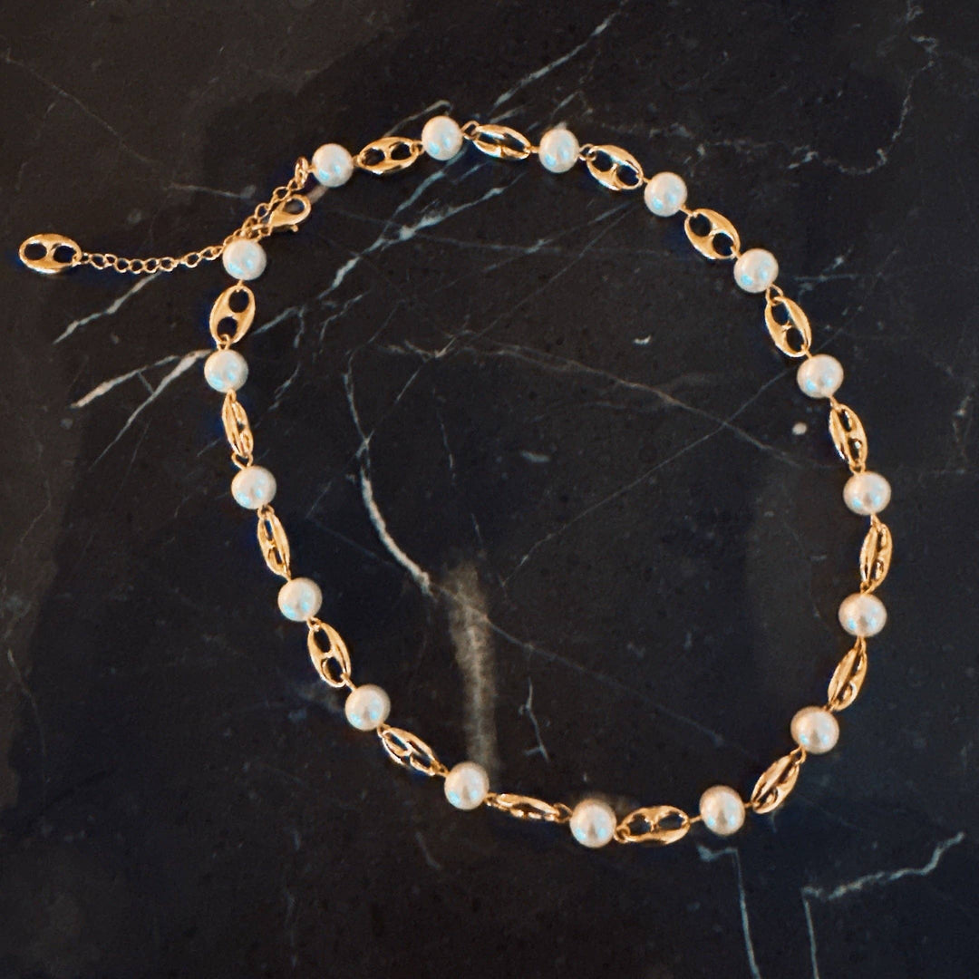 Ellison+Young - Nobles In Paris Pearl And Bit Necklace gold