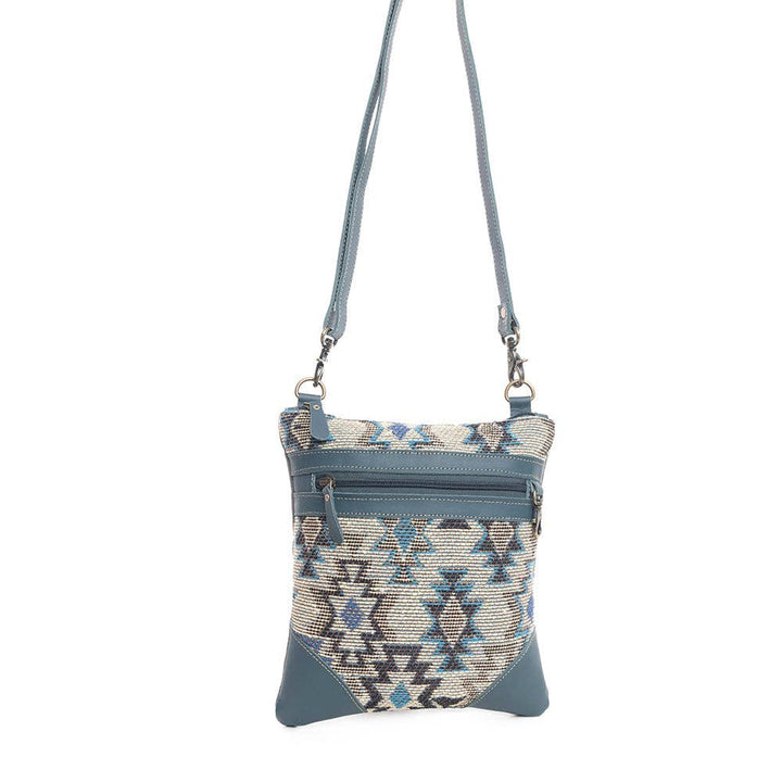 Myra Zephyr Mesa small crossbody bag - Side View with Strap Detail