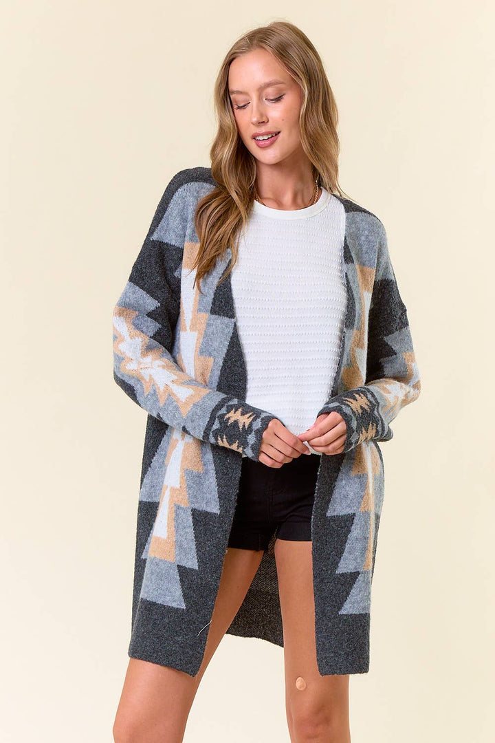 Doe and Rae - Azetc Sweater Cardigan