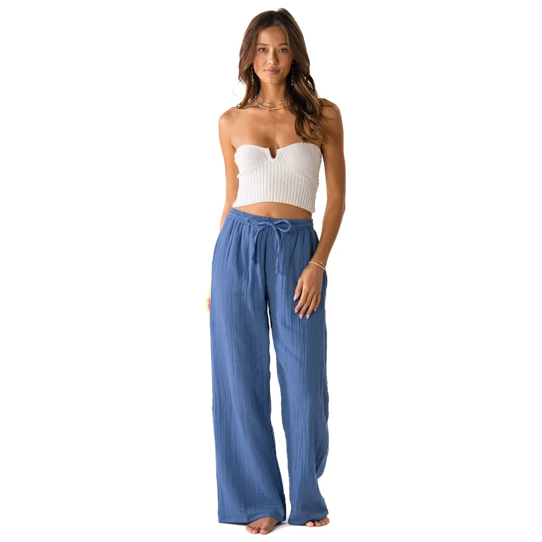 Lotus and Luna Ocean Blue Cabana Pants 9