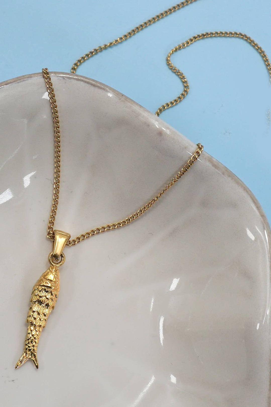 18K Gold Fish Necklace – Tarnish-Free Stainless Steel | JOSSLYN