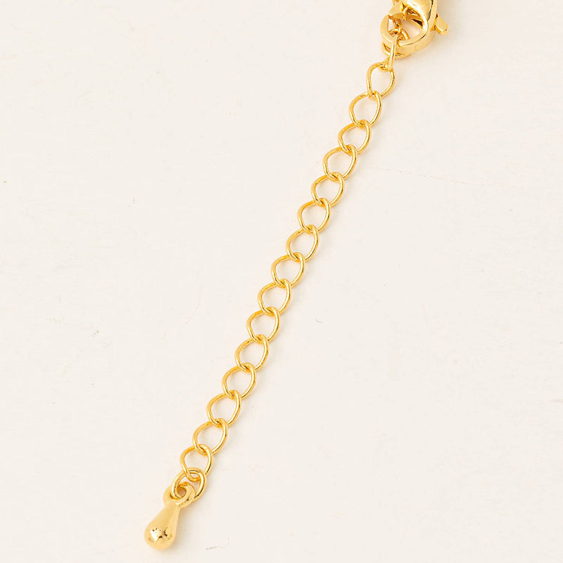 Dainty Saturn Station Chain Necklace