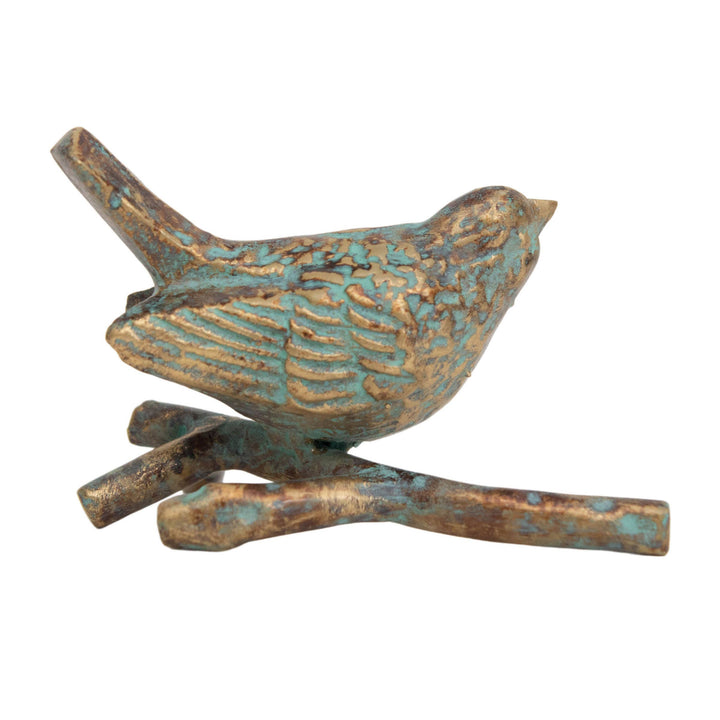 Abeline Patina Cast Iron Bird Figure