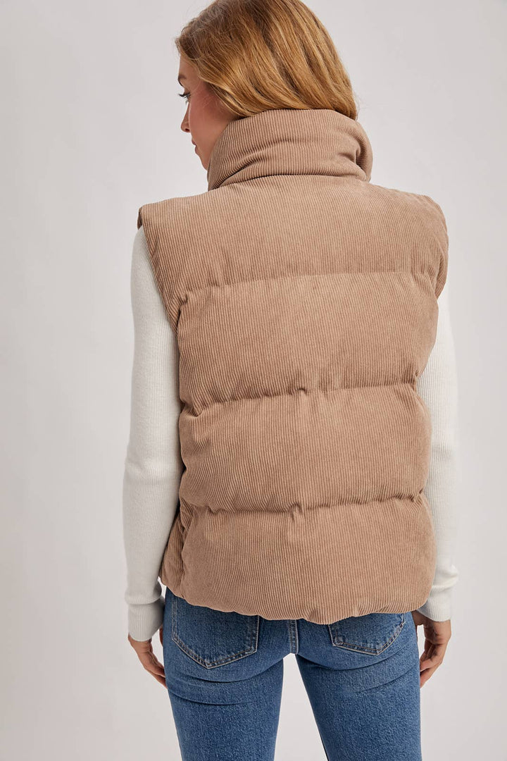 Bluivy Corduroy Quilted Puffer Vest