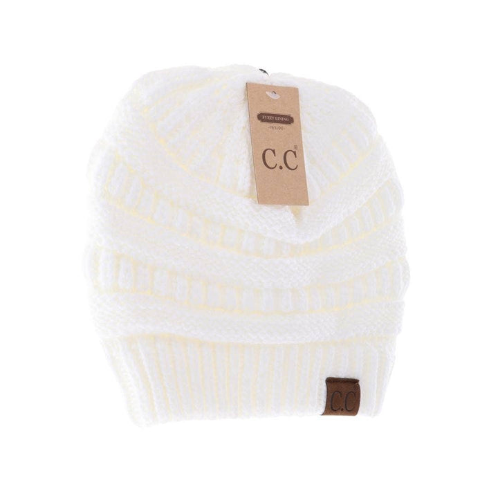 C.C Beanie Fuzzy Lined Cc Beanie Hat25