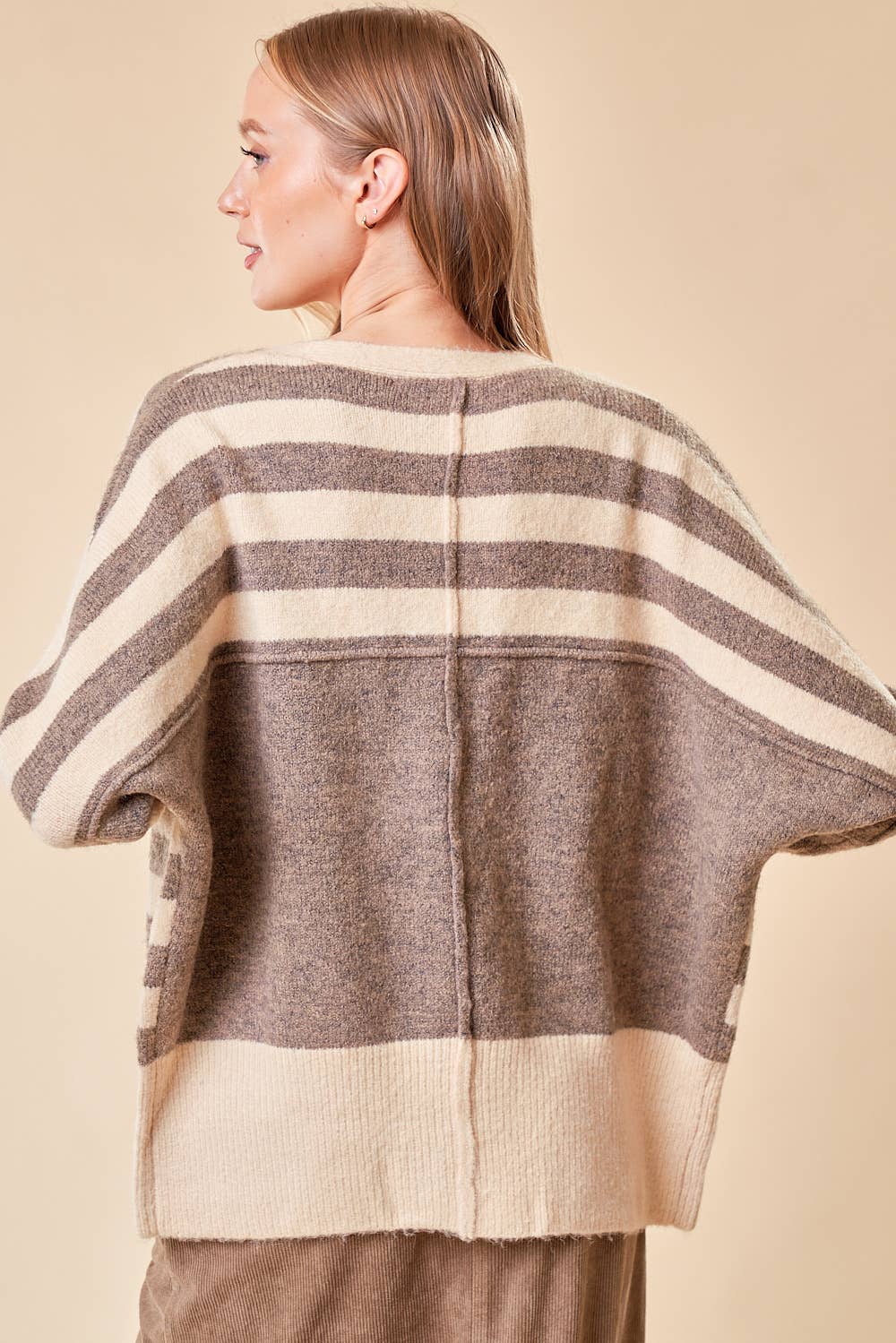 Striped Sweater Cardigan3