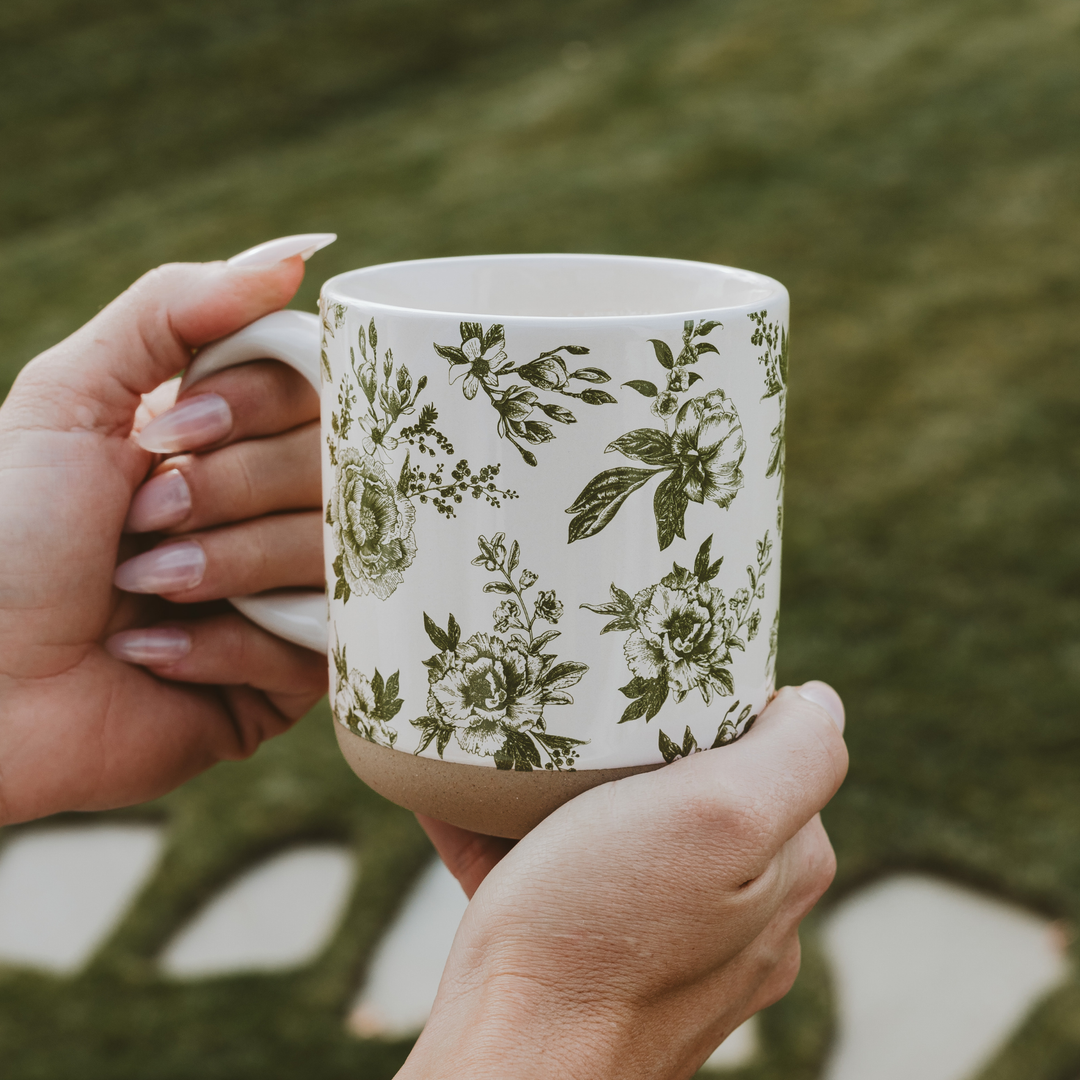 Sweet Water Decor - Green Delft Coffee Mug 1