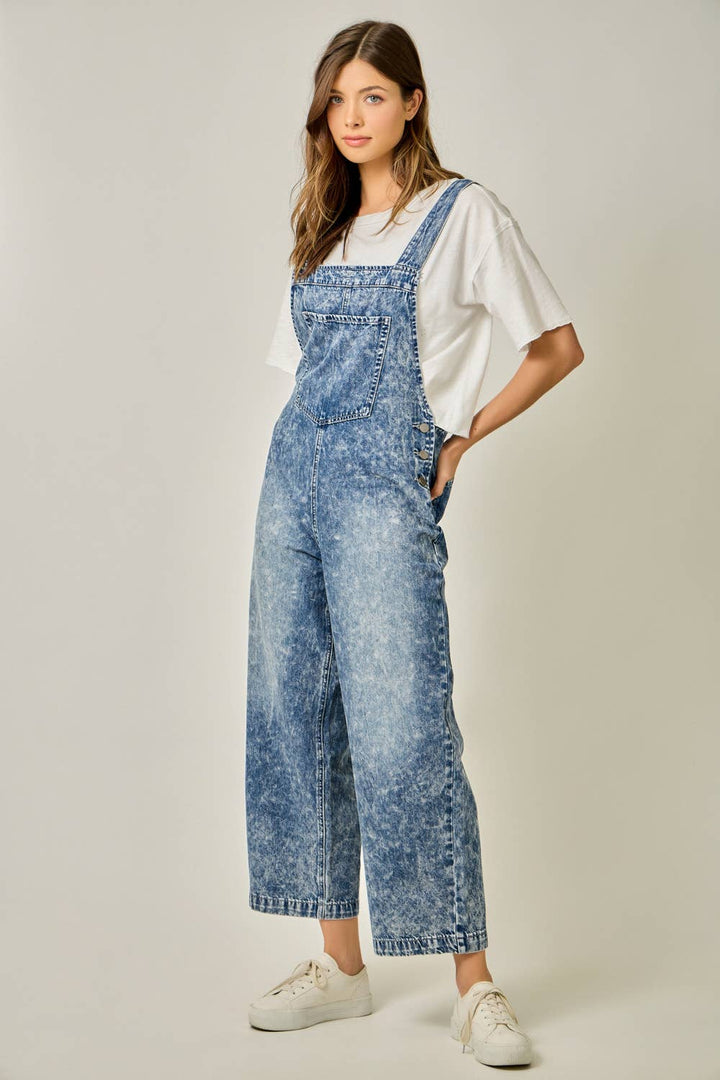 Mystree Washed Blue Denim Overalls 2