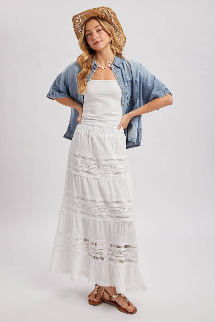 Bluivy Light Wash Denim Button Down Shirt