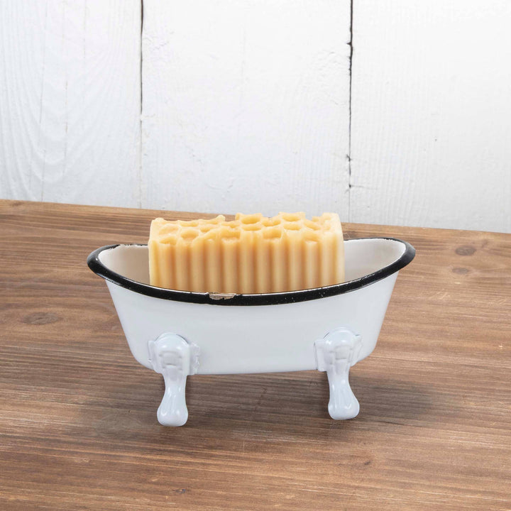 Enamel Bathtub Soap Dish 1