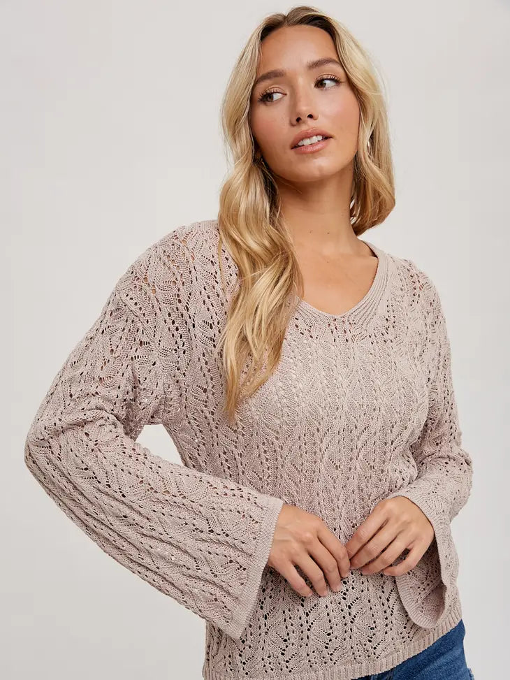 Open Knit Pullover
