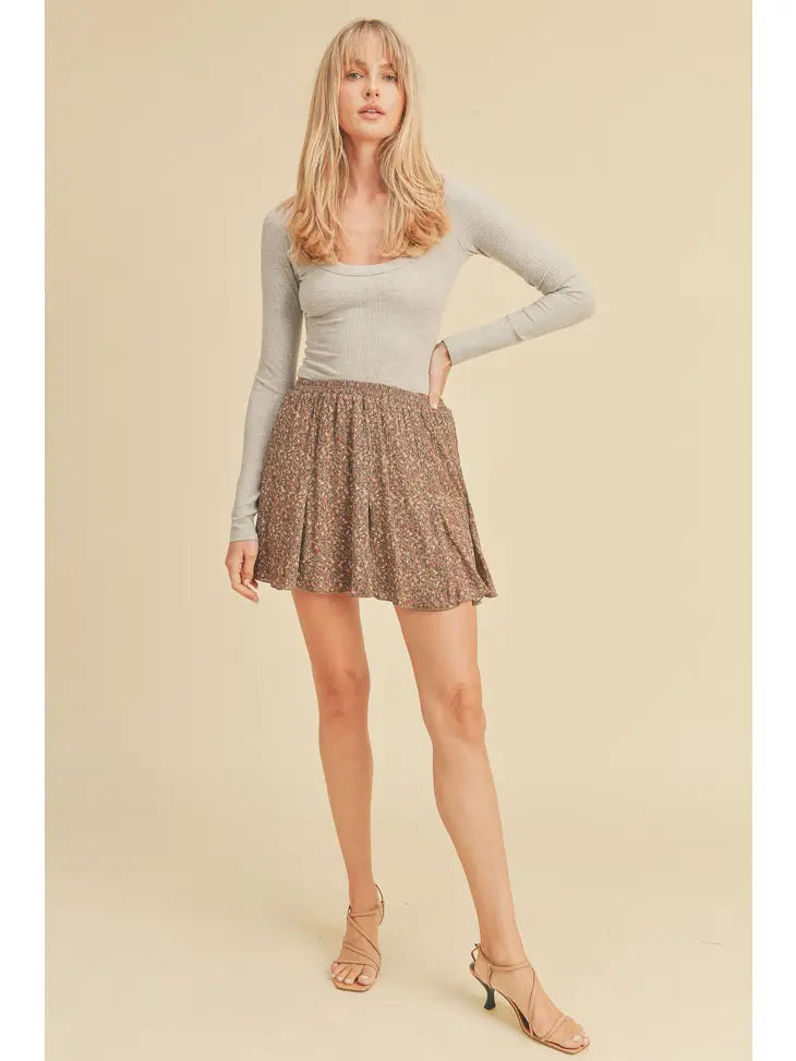 Short Godet Mini Skirt