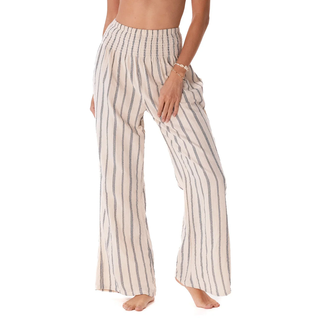 Lotus and Luna - Sailor Stripe Wide Leg Pants