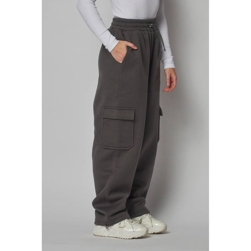 Fleece Lined Cargo Joggers - Shop Emma's 