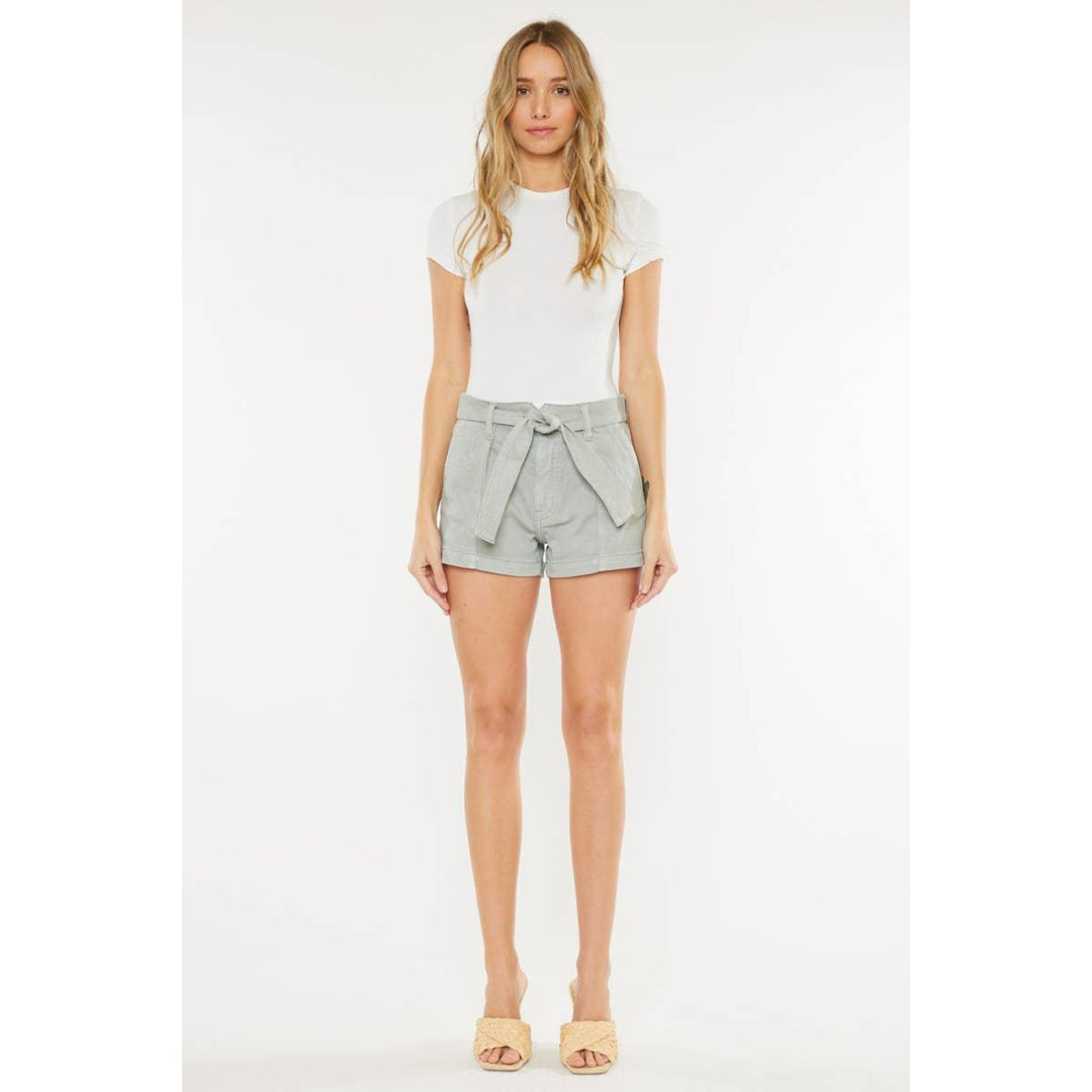 High Rise Belt Shorts - Shop Emma's 