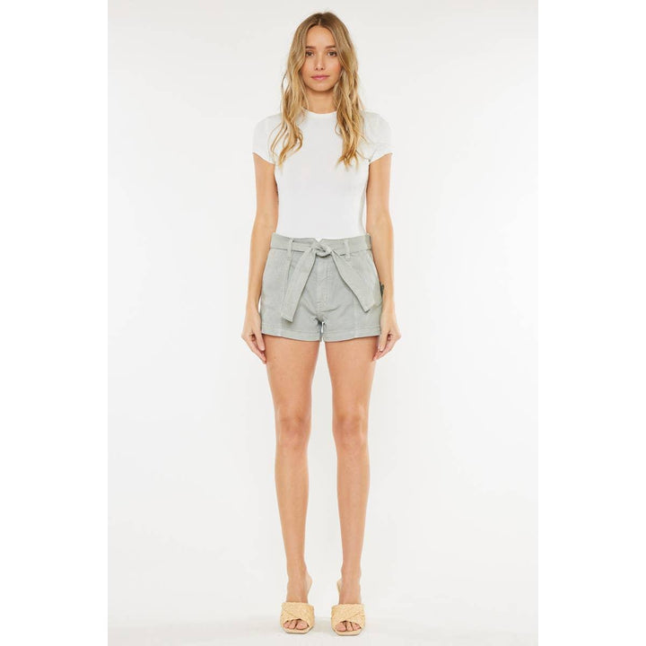 High Rise Belt Shorts - Shop Emma's 