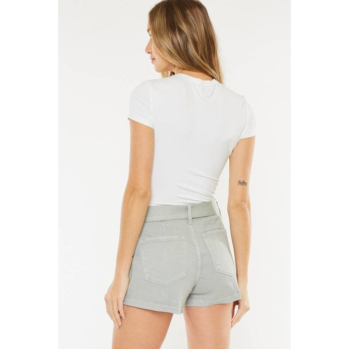 High Rise Belt Shorts - Shop Emma's 