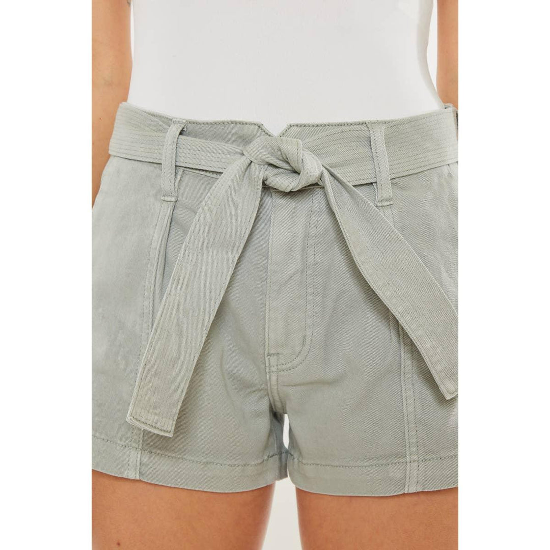 High Rise Belt Shorts - Shop Emma's 