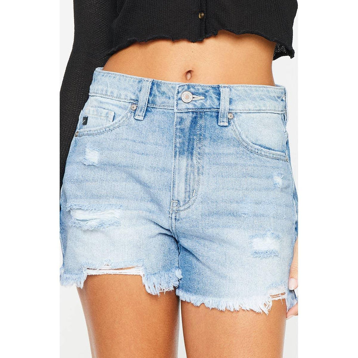 High Rise Denim Shorts - Shop Emma's 