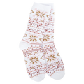 Holiday Mini Crew Sock Fair Isle White - Shop Emma's 