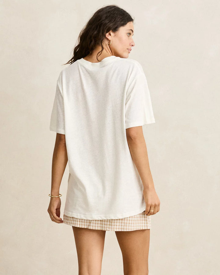 Rhythm Palm And Sun Oversized Tee – Vintage White 1